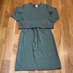 Women’s Coldwater Creek Skirt and Top, Size Medium Petite, 2 Piece Set